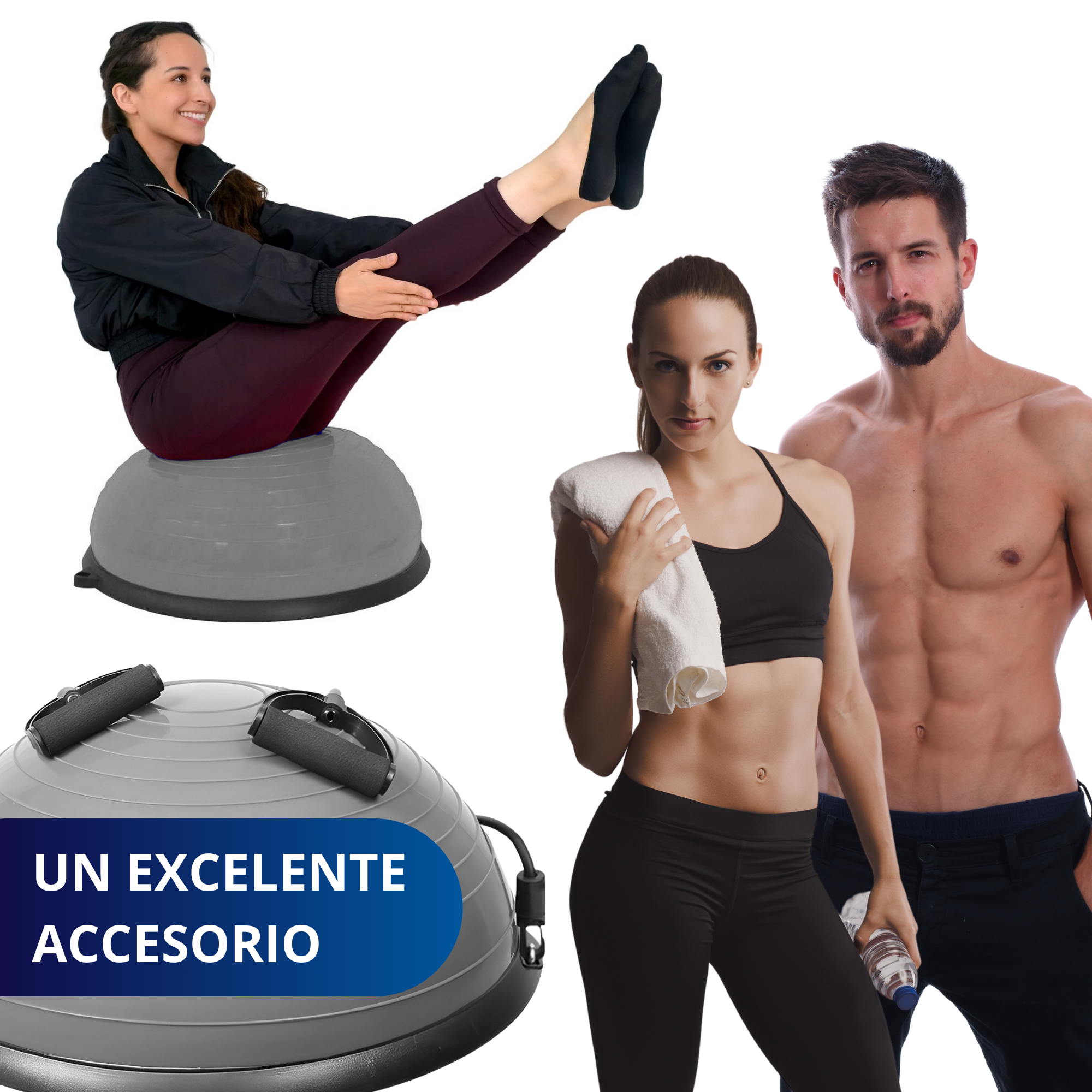 Foto 9 pulgar | Pelota Pilates Yoga Equilibrio Ecomlab Con Ligas Resistencia