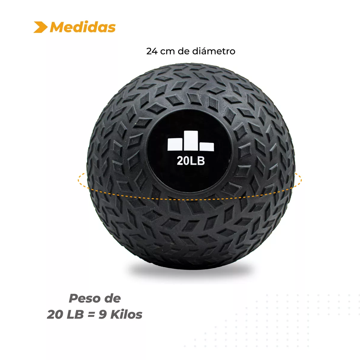 Foto 4 pulgar | Balón de Azote Slam Ball Medicinal Eo Safe Imports Esi-14028 Negro