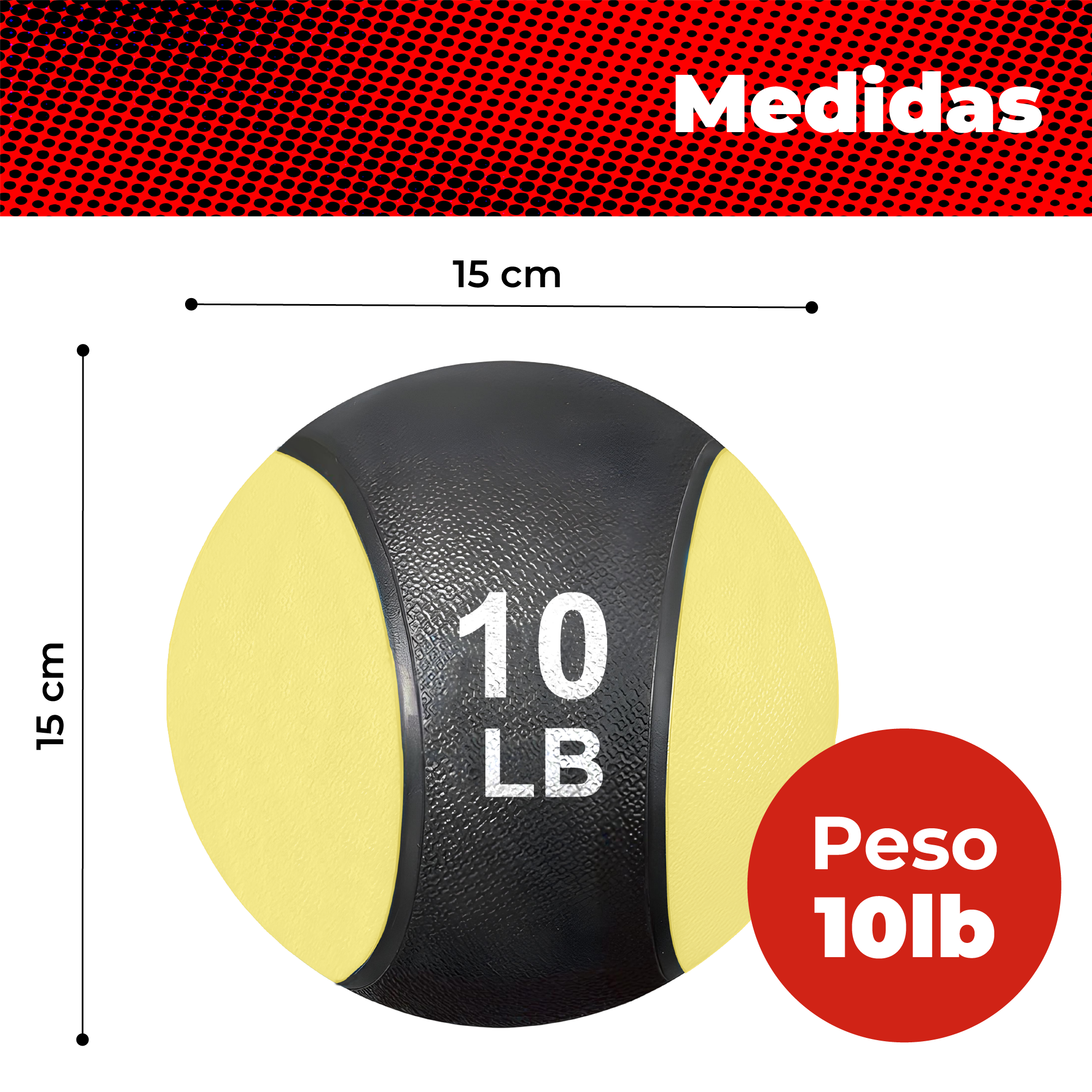 Foto 4 pulgar | Pelota Medicinal  X-rush Amarilla 10 Libras