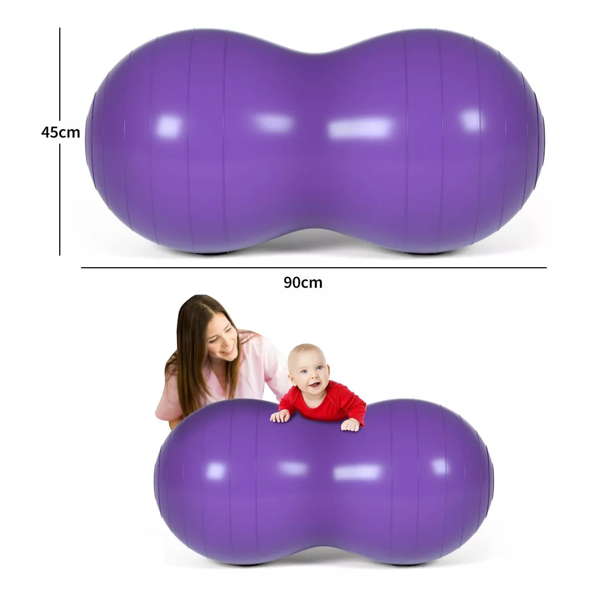 Foto 3 pulgar | Pelota para  Equilibrio y Pilates Eo Safe Imports Esi-17632 Púrpura