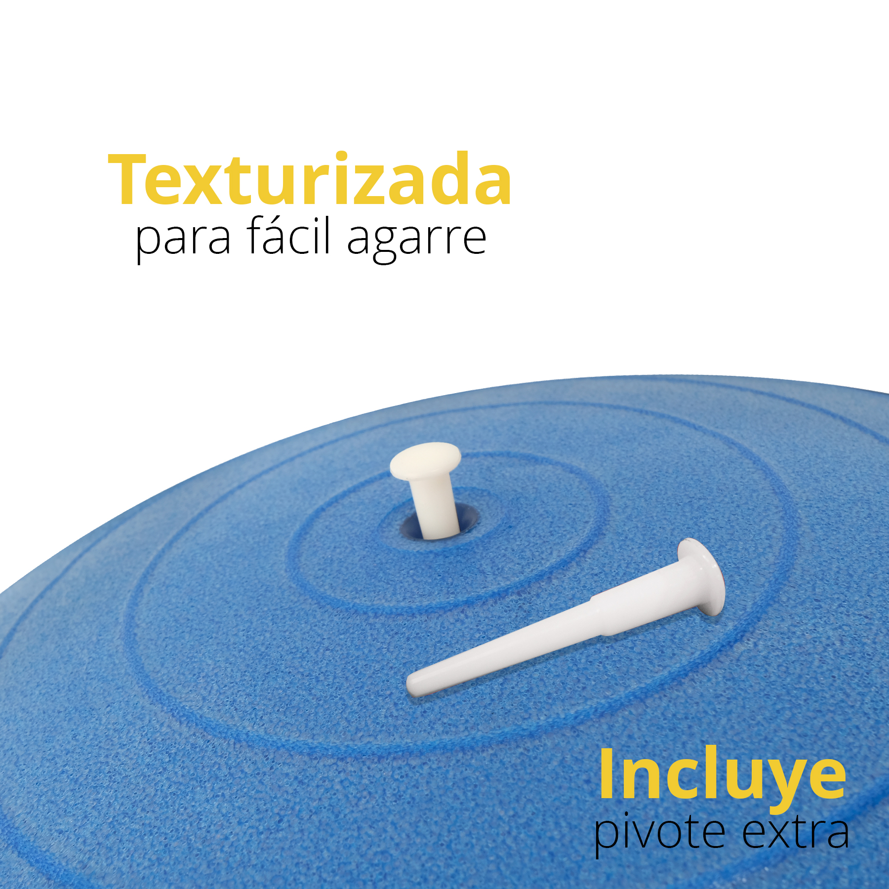 Foto 4 pulgar | Pelota Yoga Azul Tayga, 55cm Diam C/bomba