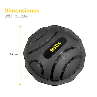 Foto 2 | Entrenador De Equilibrio Tayga 60cm Color Negro Con Bomba Para Inflar.