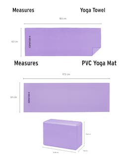 Foto 5 | Kit de Yoga Head Morado 4 Piezas