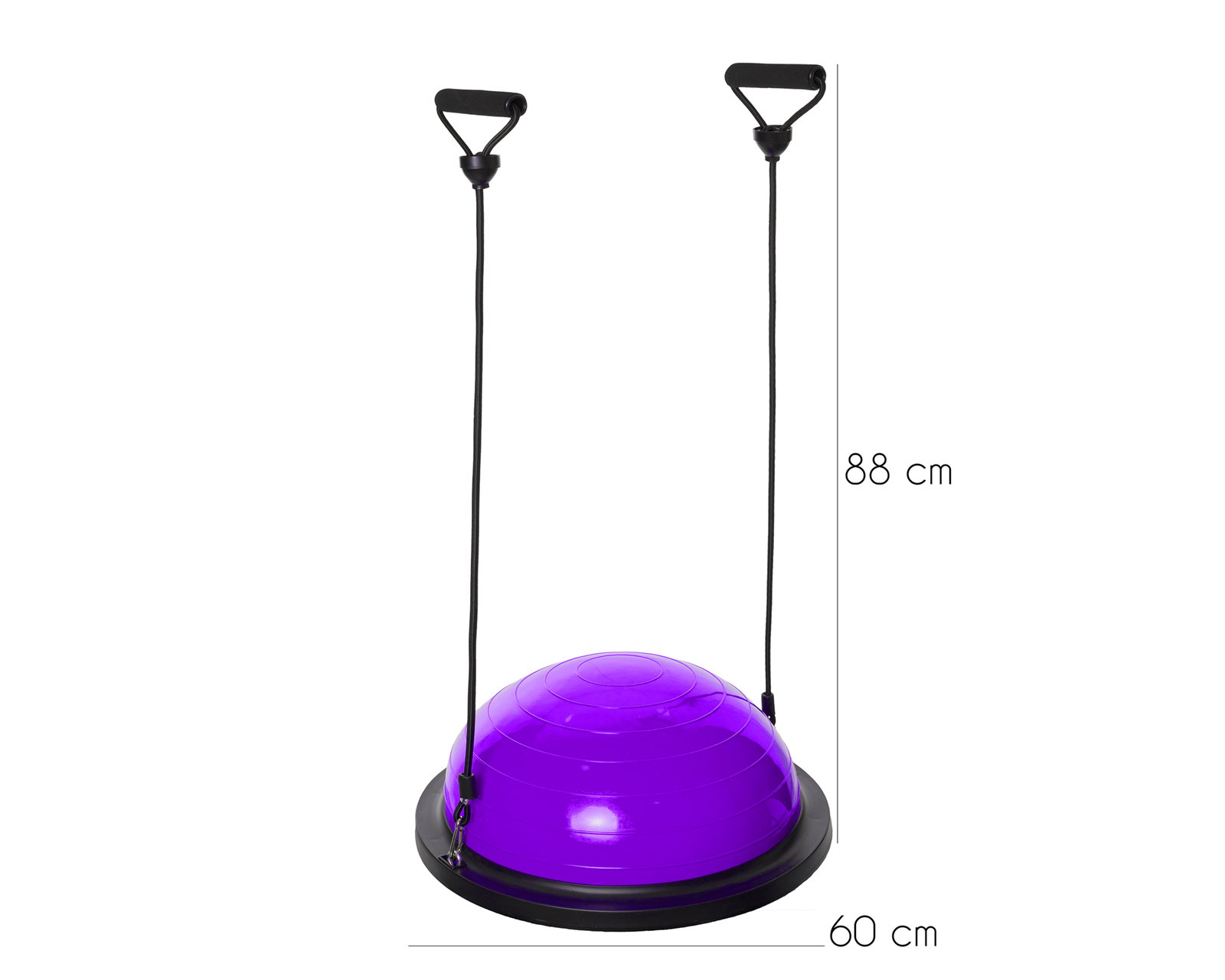 Foto 3 pulgar | Pelota de Equilibrio Bosu con Ligas de Resistencia para Entrenamiento