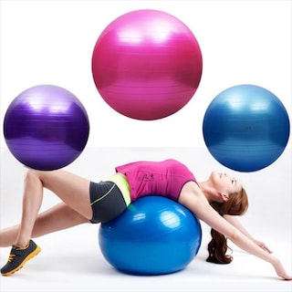 Foto 1 | Pelota De Yoga Para Pilates De 75 Cm Con Inflador De 150 Kg De Capacidad - Venta Internacional.