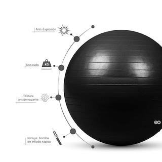 Foto 2 | Language Pelota Pilates Yoga Eo Safe Imports Esi-5709-1 Negro