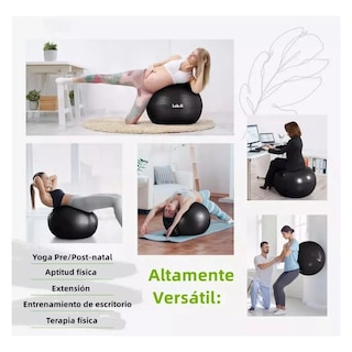 Foto 3 | Pelota De Yoga/fitness/pilates/ejercicio 65cm Incluye Bomba Lab.g Negro