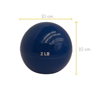 Foto 2 | Pelota De Peso 2 Libra .90 Kg Ideal Para Tonificación Rehabilitación Y Entrenamiento De Fuerza