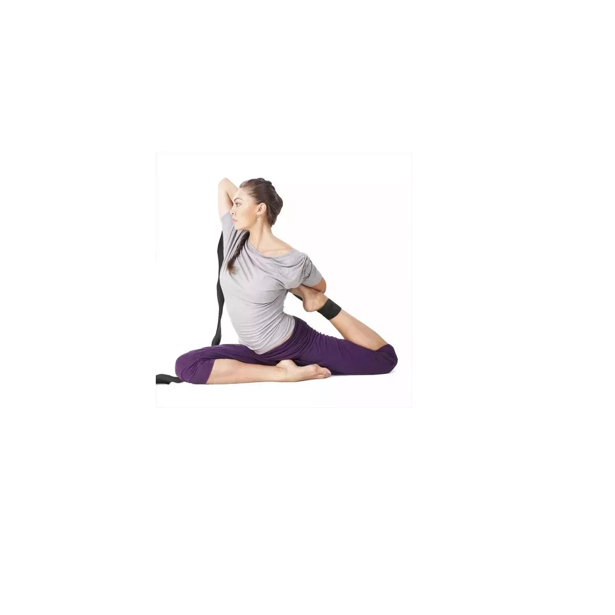 Foto 4 pulgar | Set 3 Cinturons Para Yoga Cinturon De Pilates Estirar Eo Safe Imports Esi-13975 Purpura