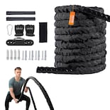 Battle Rope Vevor De Poliéster De 30 Pies Con Funda Protectora Y Gancho - Venta Internacional.
