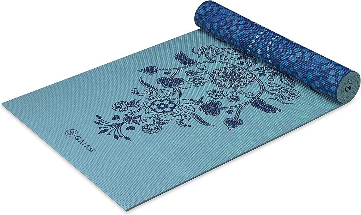 Foto 2 pulgar | Tapete para Yoga Gaiam Premium Reversible 6 m color  Azul