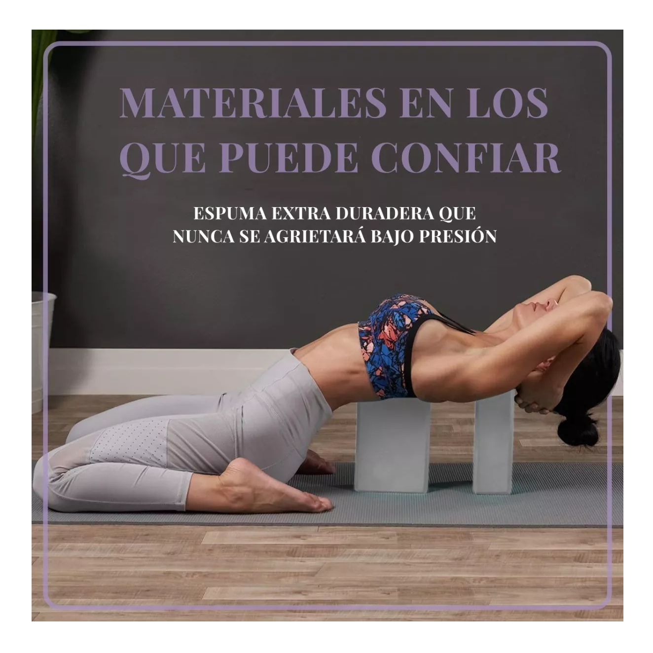 Foto 5 pulgar | Bloques para Yoga Belug color Gris