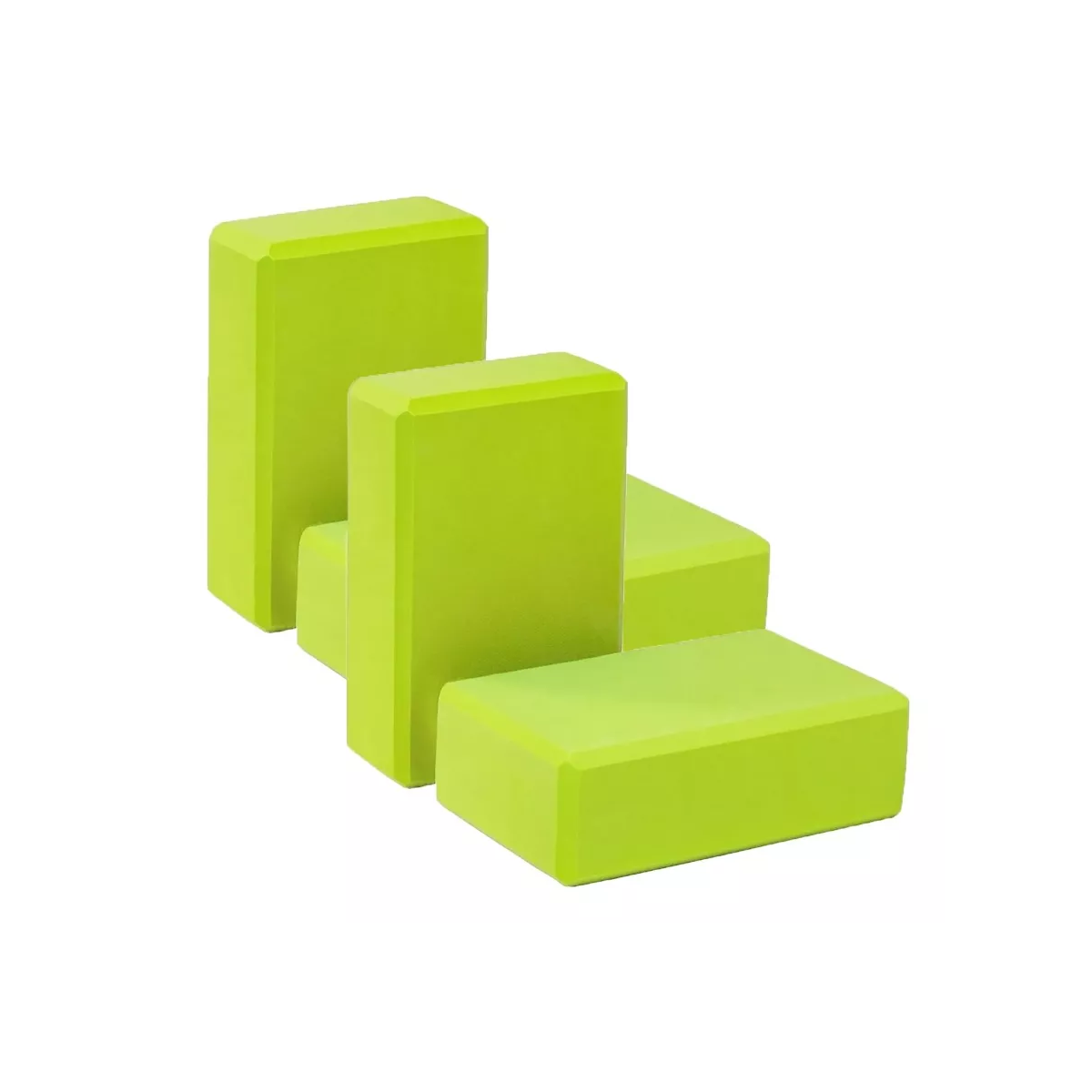 Bloque Ladrillo para Yoga Pilates y Ejercicios Eo Safe Imports Esi-8511 color Verde Set 4 PZAS