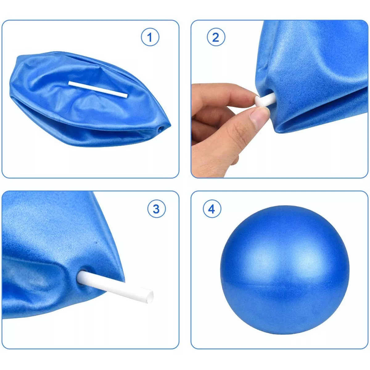 Foto 4 pulgar | 5 Set Bloque Para Yoga Pelota De Pilates Bandas Resistencia Eo Safe Imports Esi-17502  Azul
