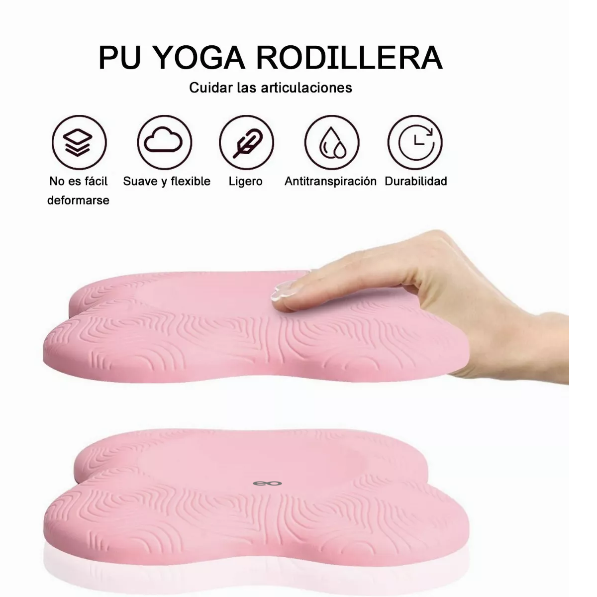 Foto 3 pulgar | Set 2 Uds Rodilleras Para Rodilla Yoga Pilates Entrenamiento Eo Safe Imports Esi-8513 Rosa