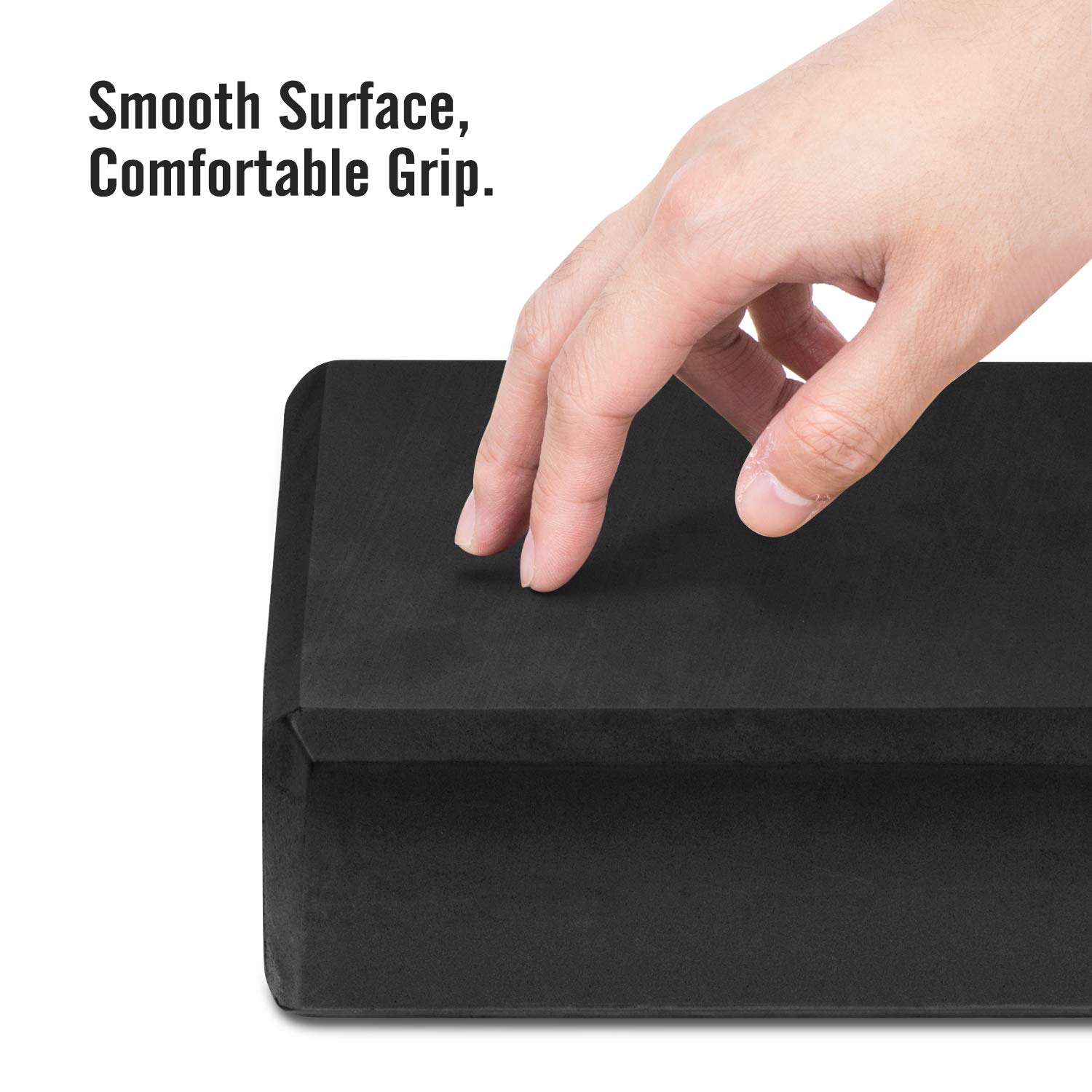 Foto 4 pulgar | Yoga Blocks Moko Thin, Paquete De 2 Unidades, Espuma Eva De Alta Densidad, Color Negro - Venta Internacional.