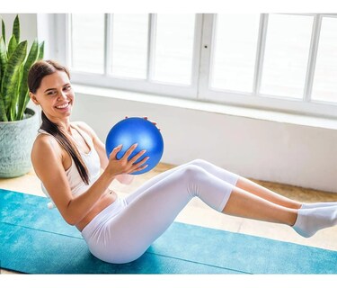 Foto 4 | 5 Set Bloque Para Yoga Pelota De Pilates Bandas Resistencia Belug Azul