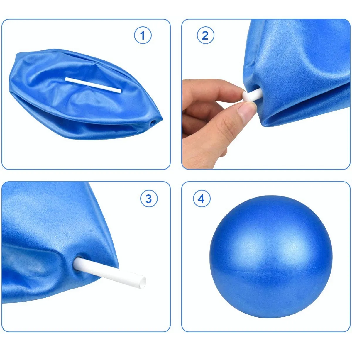 Foto 6 pulgar | 5 Set Bloque Para Yoga Pelota De Pilates Bandas Resistencia Belug Azul
