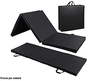 Foto 4 pulgar | Colchoneta Plegable Gimnasia Pilates 180x50x5 color Negro