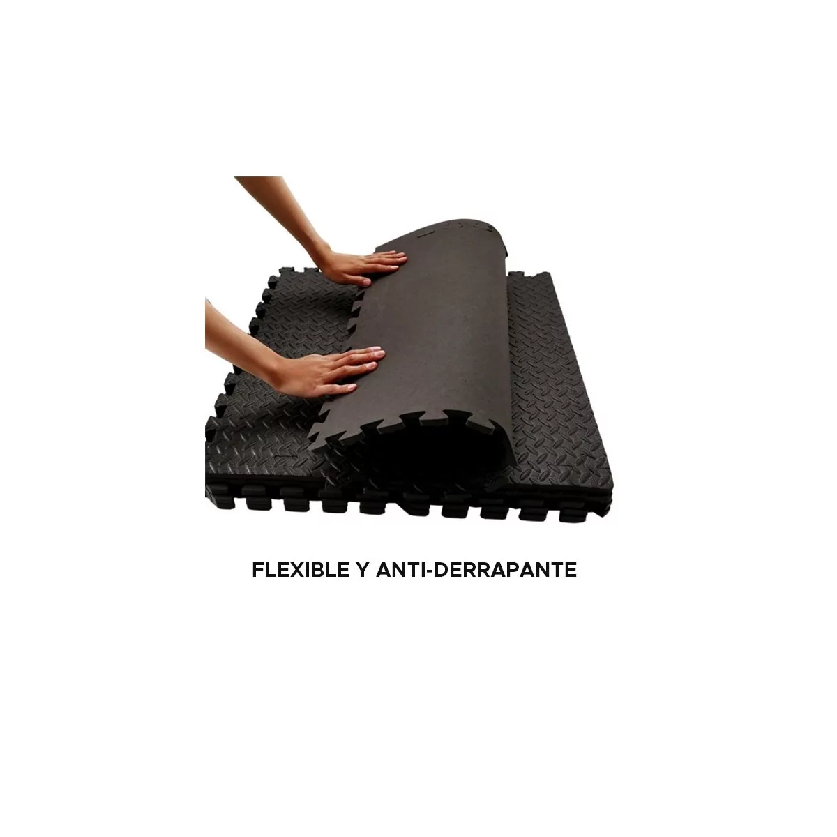 Foto 4 pulgar | Kit Piso de Neopreno Eo Safe Imports Esi-5676 color Negro Texturizado Resistente 4 PZAS