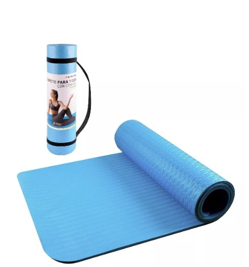Tapete para Yoga Wünd Azul con Correa para Transportar 9 mm de Grosor $1,035