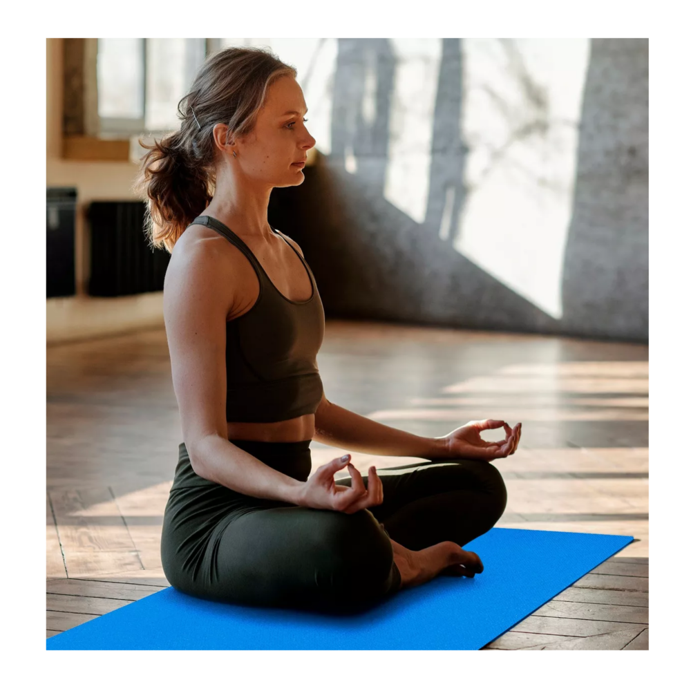 Foto 4 | Tapete Portátil Belug Yoga Pilates Fitness Ejercicio Relajación Azul