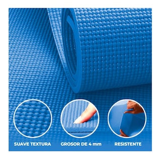 Foto 5 | Tapete Portátil Belug Yoga Pilates Fitness Ejercicio Relajación Azul