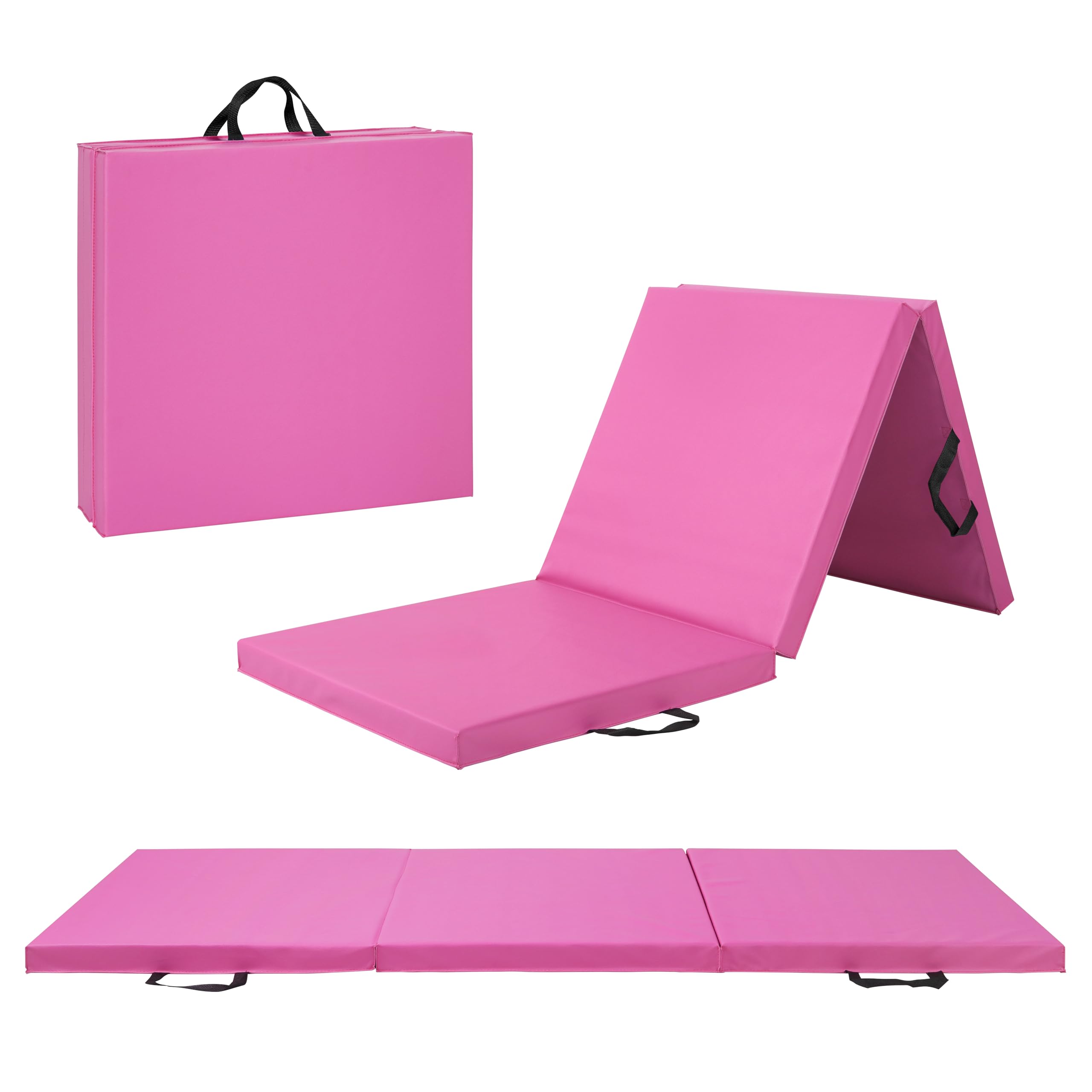Foto 1 | Colchoneta Plegable Para Ejercicios Cap Barbell, Duradera, Antidesgarros, Rosa - Venta Internacional.