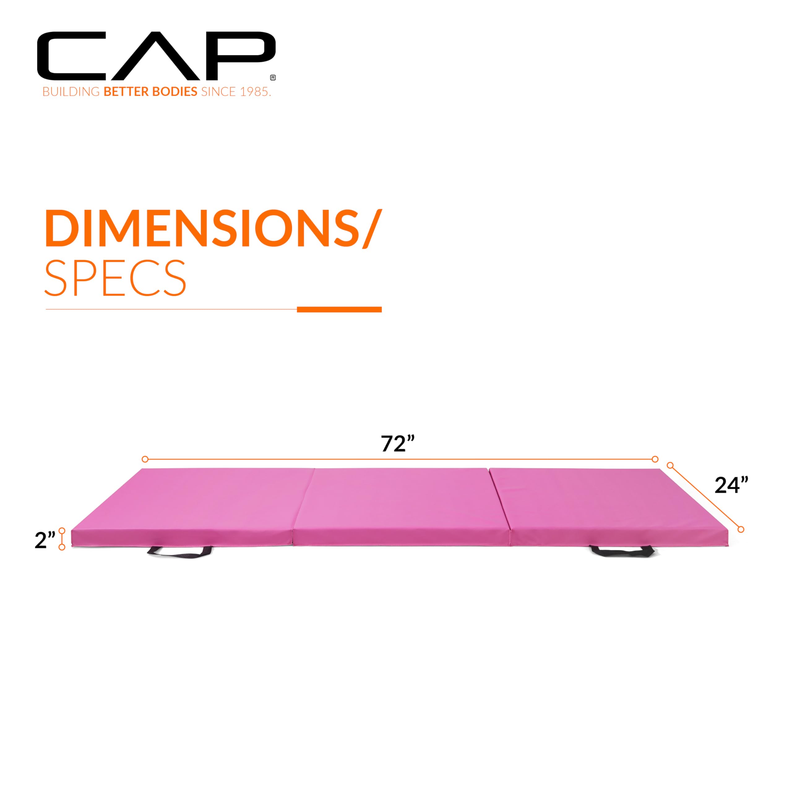 Foto 5 pulgar | Colchoneta Plegable Para Ejercicios Cap Barbell, Duradera, Antidesgarros, Rosa - Venta Internacional.