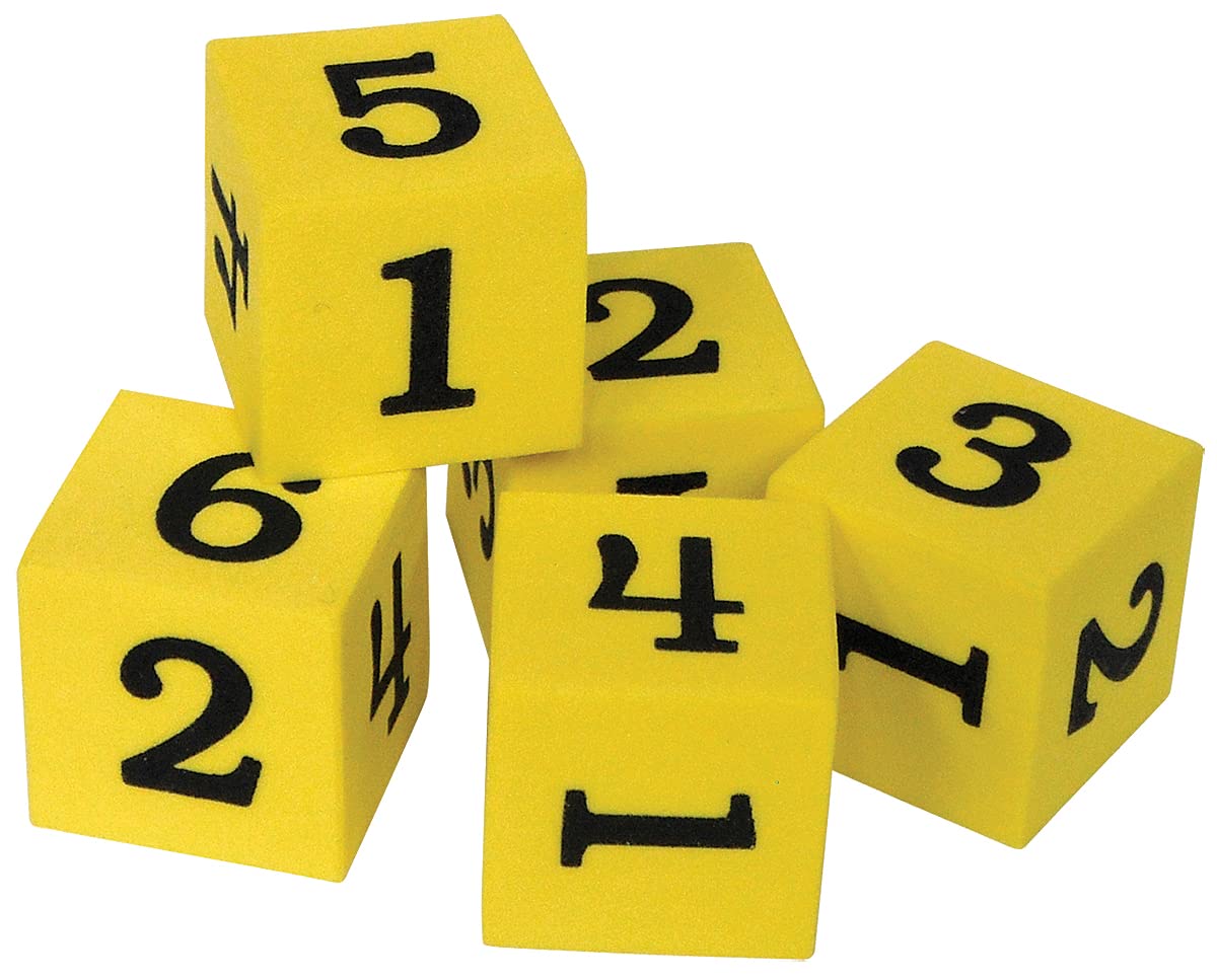 Foto 2 pulgar | Recursos Creados Por Profesores Con Dados Numerados De Espuma Del 1 Al 6, Paquete De 20 - Venta Internacional.