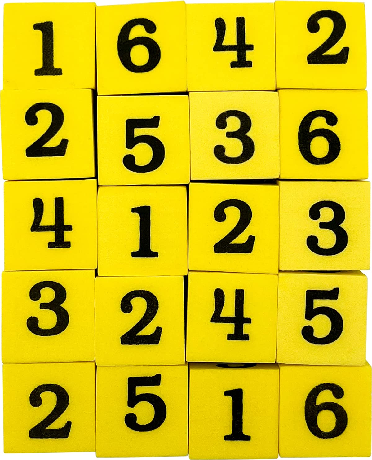Foto 4 pulgar | Recursos Creados Por Profesores Con Dados Numerados De Espuma Del 1 Al 6, Paquete De 20 - Venta Internacional.
