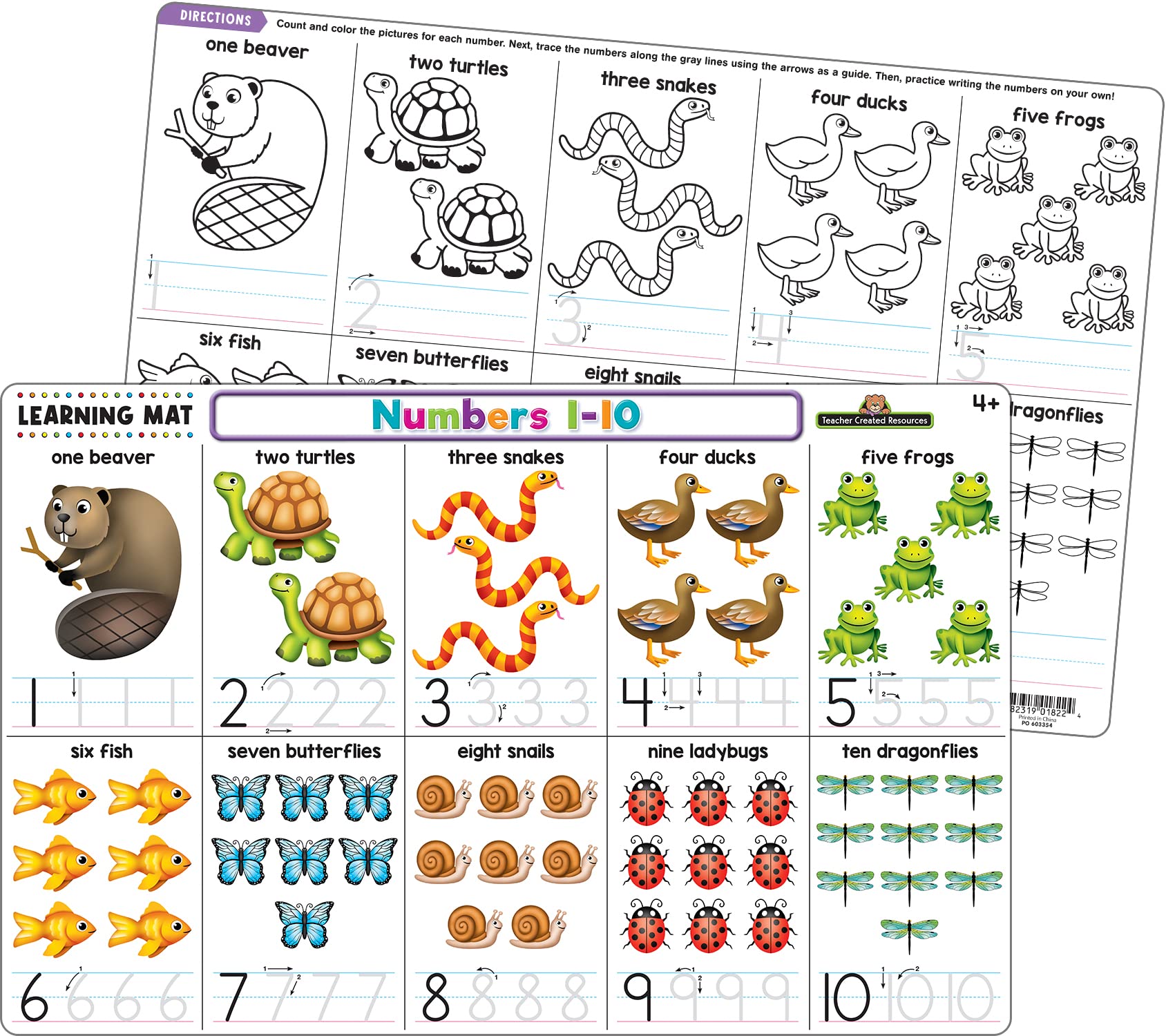 Foto 2 pulgar | Números Del 1 Al 10 De Los Recursos Creados Por El Maestro Learning Mat - Venta Internacional.
