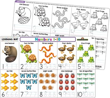 Foto 1 | Números Del 1 Al 10 De Los Recursos Creados Por El Maestro Learning Mat - Venta Internacional.