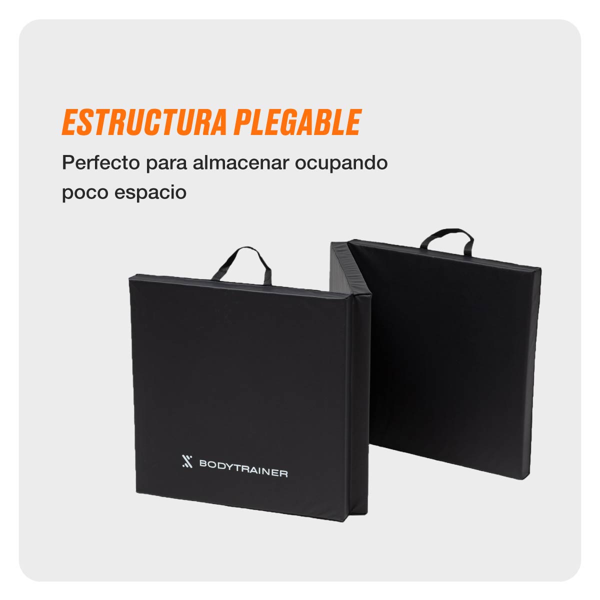 Foto 5 | Colchoneta Gimnasia Bodytrainer Plegable 180x60 Cm Negra