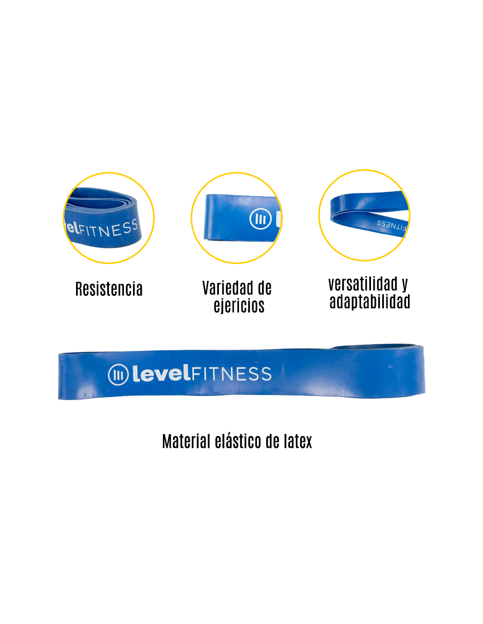 Foto 4 | Banda de Resistencia #6 Level Fitness Azul