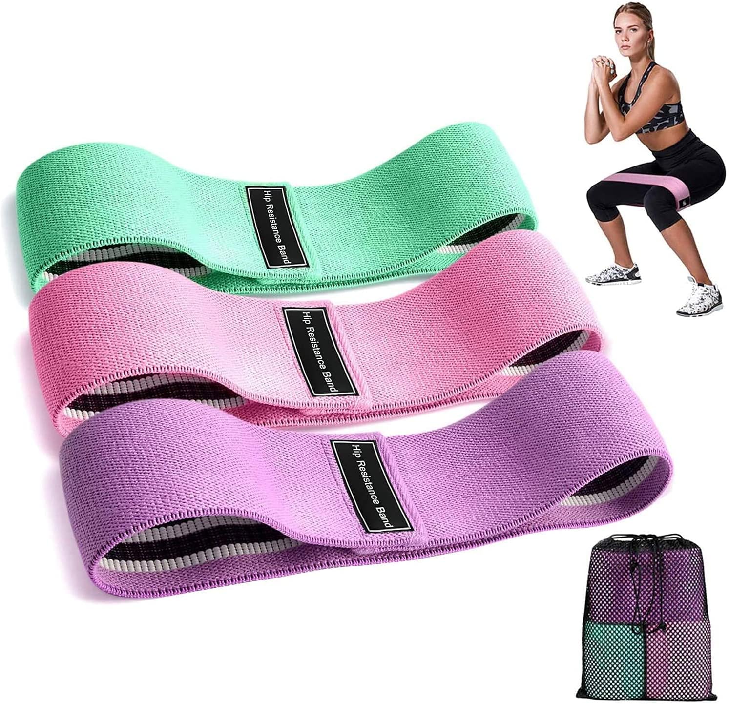 Foto 1 | Bandas de Resistencia Biinse Multicolor Pack de 3