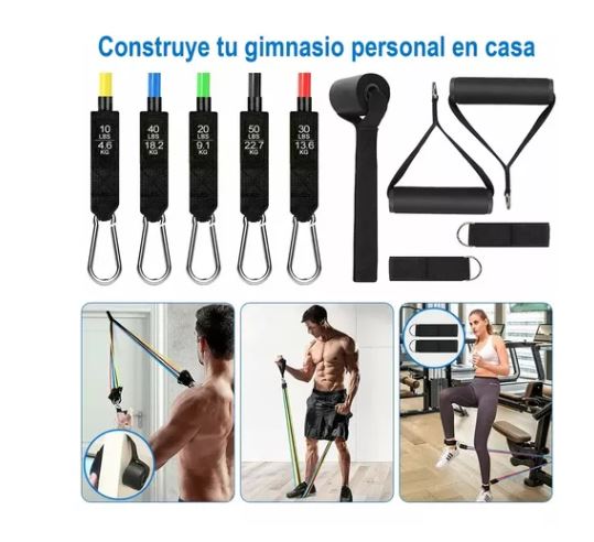 Foto 4 pulgar | Kit de Banda de Resistencia para Ejercicio Wünd 23 Piezas