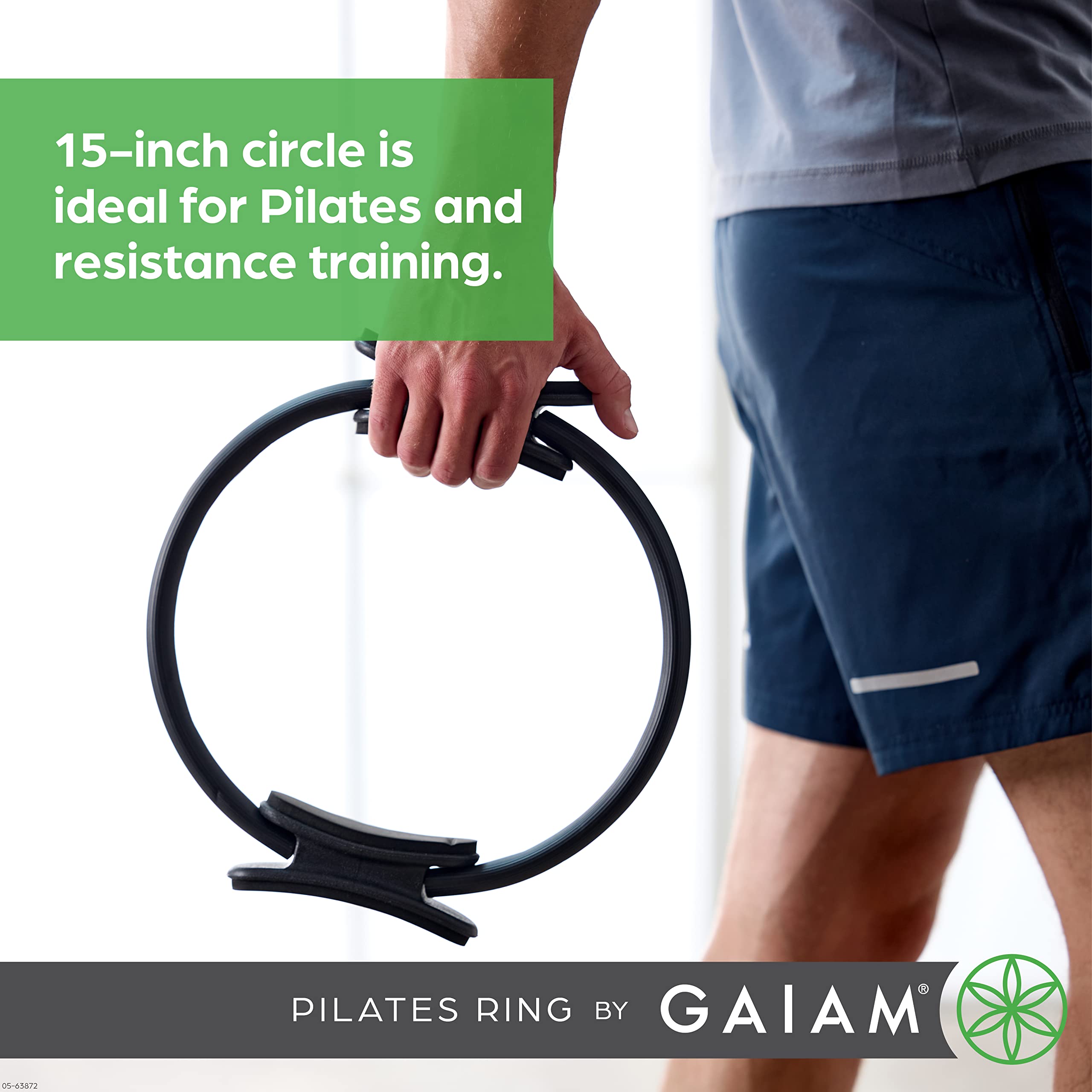 Foto 4 pulgar | Anillo De Pilates Gaiam Fitness Circle De 15 Pulgadas, Negro, Ligero - Venta Internacional.