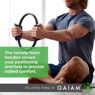 Foto 4 | Anillo De Pilates Gaiam Fitness Circle De 15 Pulgadas, Negro, Ligero - Venta Internacional.