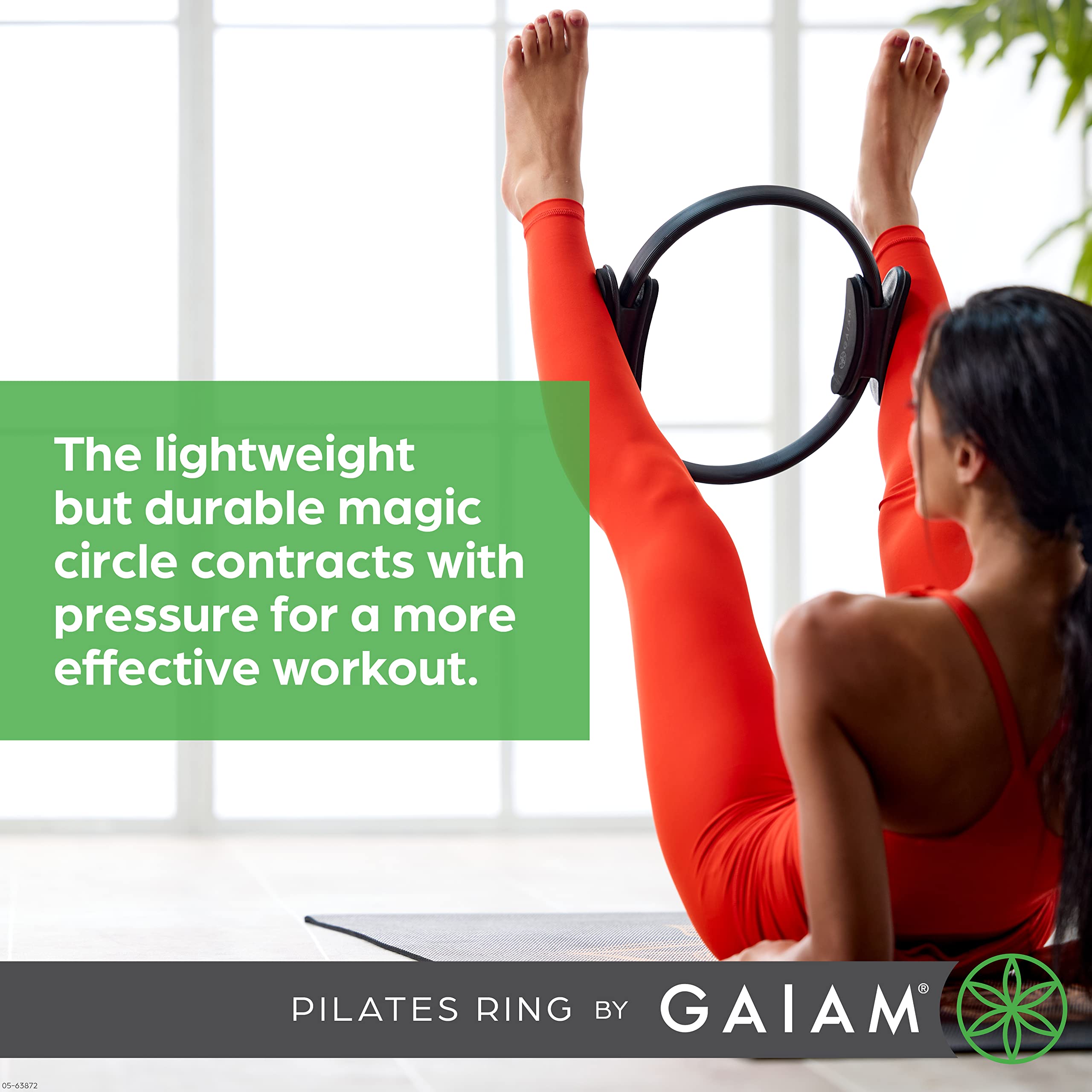 Foto 6 pulgar | Anillo De Pilates Gaiam Fitness Circle De 15 Pulgadas, Negro, Ligero - Venta Internacional.