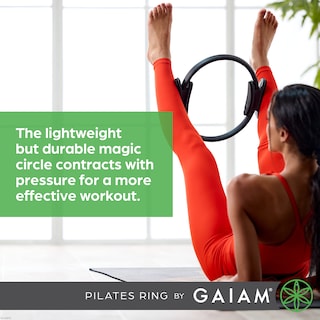 Foto 5 | Anillo De Pilates Gaiam Fitness Circle De 15 Pulgadas, Negro, Ligero - Venta Internacional.