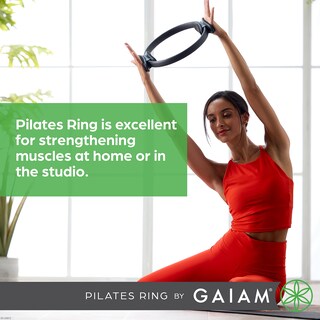 Foto 6 | Anillo De Pilates Gaiam Fitness Circle De 15 Pulgadas, Negro, Ligero - Venta Internacional.