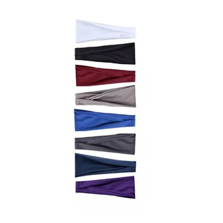 Foto 1 | 8 Piezas Banditas Deportivas Suave Y Transpirable P/cabello Eo Safe Imports Esi-16507 Multicolor