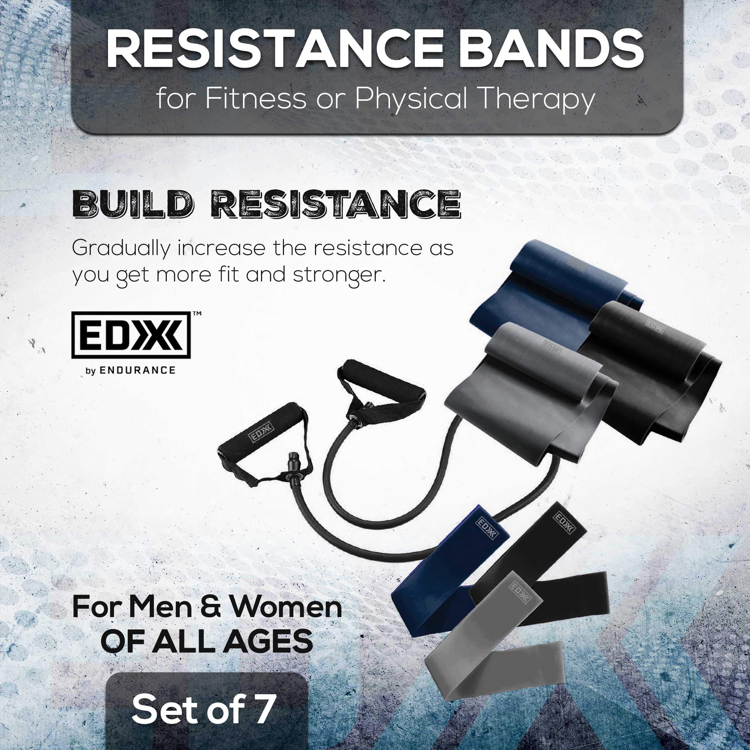 Foto 5 | Set De 7 Bandas Resistance Loop Con Asas Edx Para Entrenamientos - Venta Internacional.