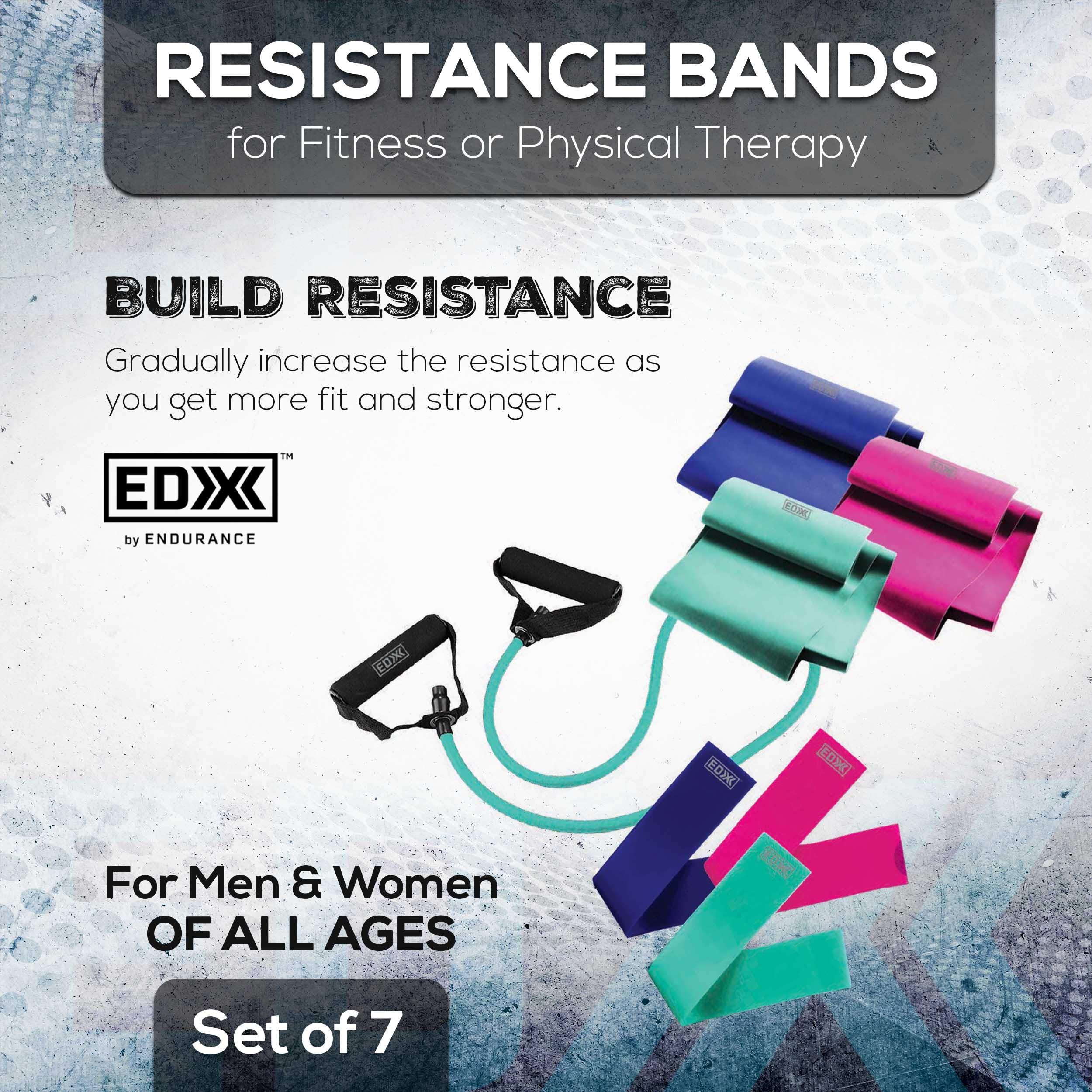 Foto 5 | Set De 7 Bandas Resistance Loop Con Asas Edx Para Entrenamientos - Venta Internacional.