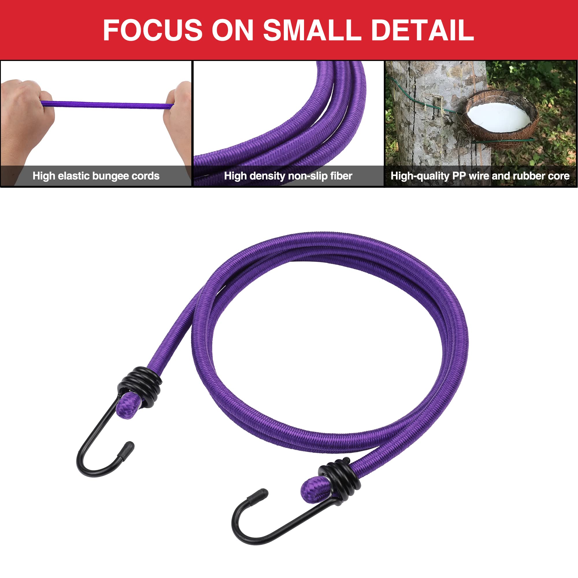 Foto 5 pulgar | Bungee Cords Workpro Heavy Duty Outdoor, 22 Unidades Con Tarro De Almacenamiento - Venta Internacional.