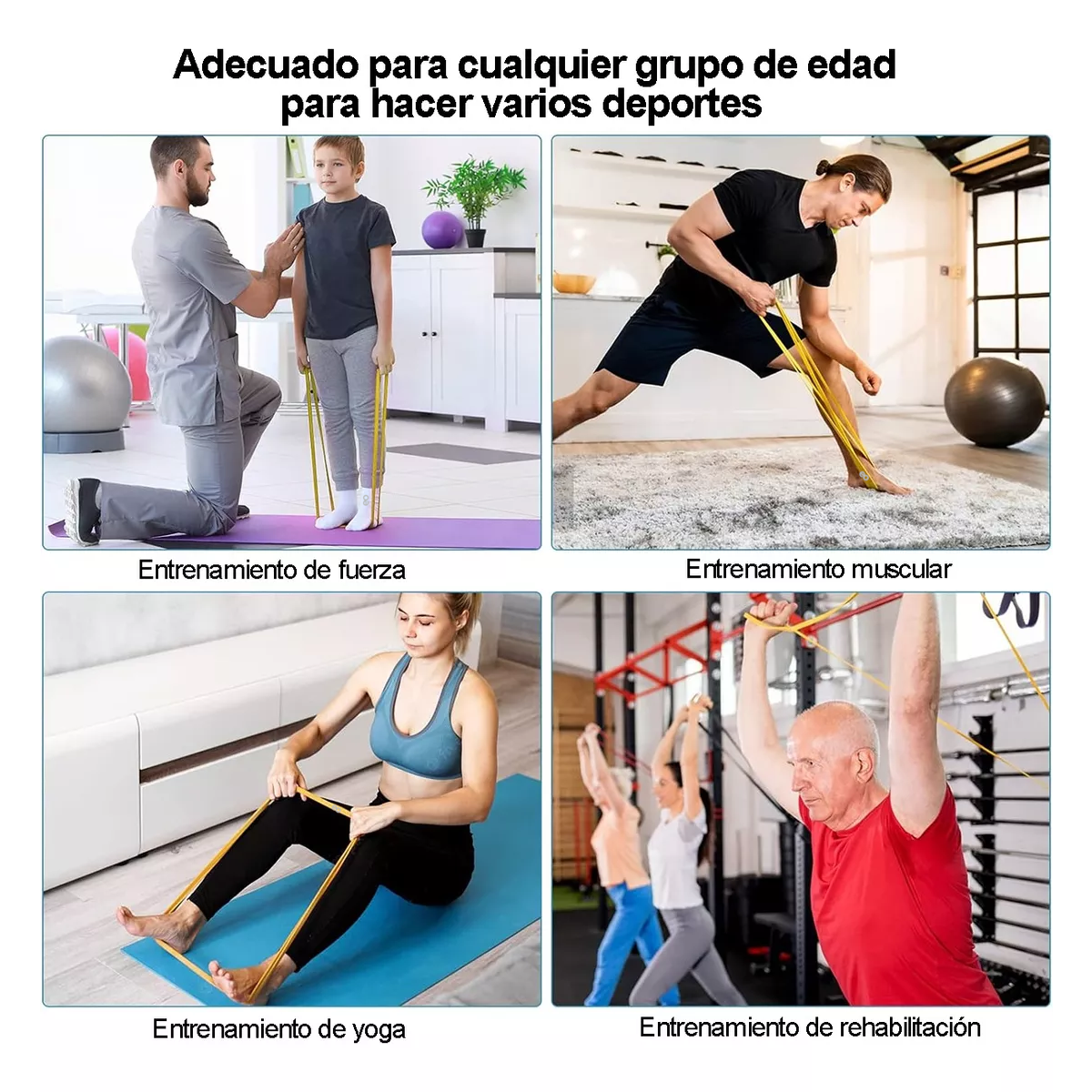 Foto 4 pulgar | Bandas Elásticas Eo Safe Imports de 4 Piezas