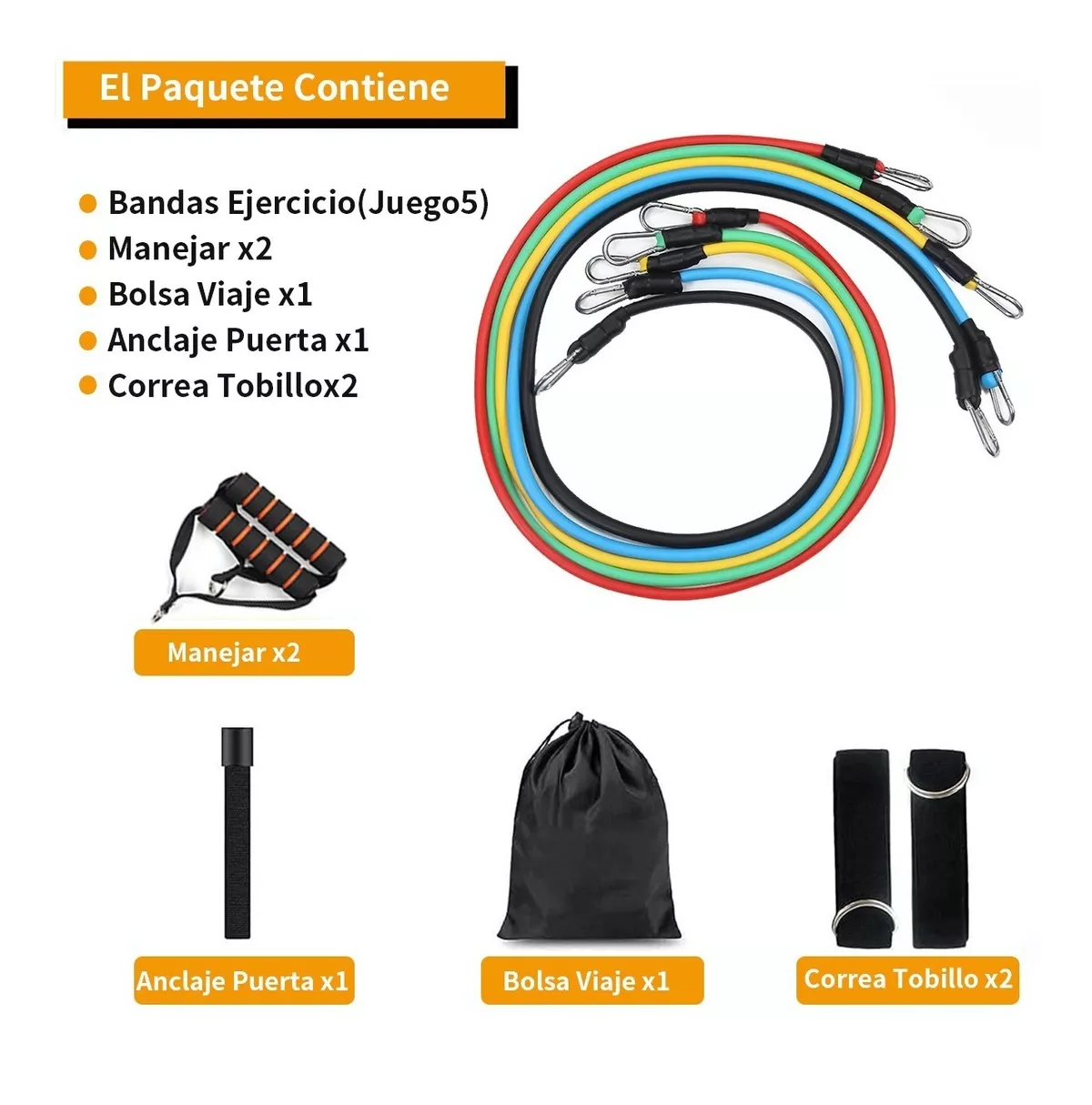 Foto 3 pulgar | Kit de Banda Elásticas Resistencia 11 Piezas Eo Safe Imports Esi-7403 Multicolor