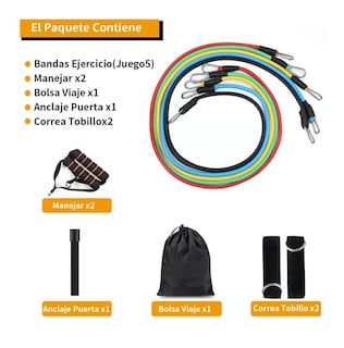 Foto 2 | Kit de Banda Elásticas Resistencia 11 Piezas Eo Safe Imports Esi-7403 Multicolor
