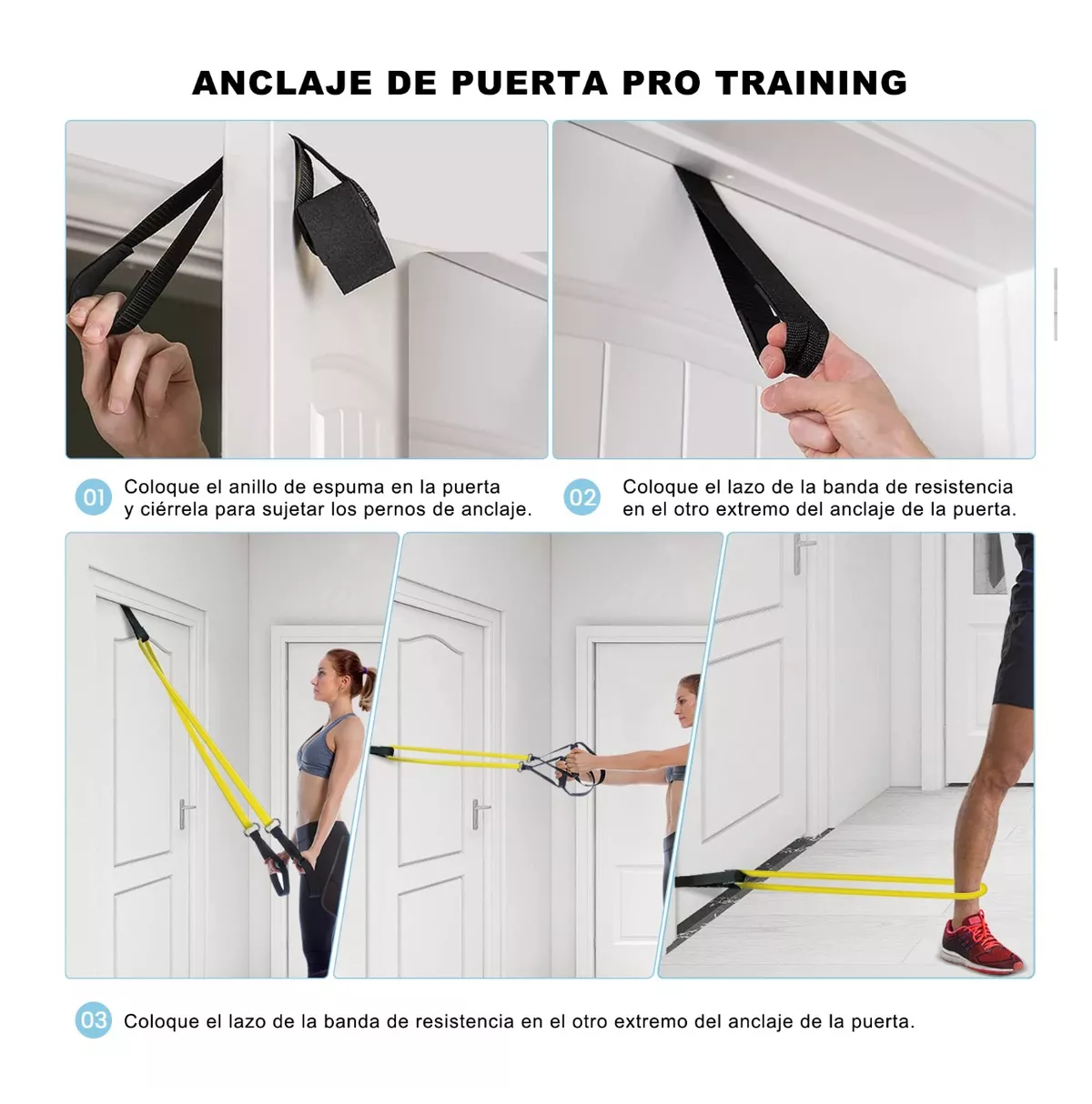 Foto 4 pulgar | Bandas Elásticas de Ejercicio con 4 Piezas